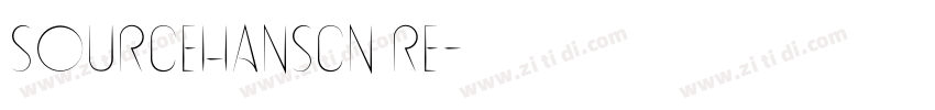 sourceHansCN Re字体转换